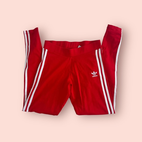 **SOLD** ADIDAS | Full length leggings Red 10 - Picture 8 of 10